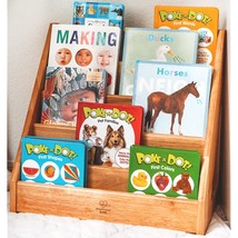 Montessori Bookshelf - Book Display Shelf For Toddler - Forward/Front Facing Boo - £120.87 GBP