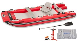 Sea Eagle FastCat12 Catamaran Deluxe Pkg Inflatable Boat 1 Swivel Seat 1 Bench - £1,563.75 GBP