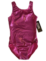 Leo Girls Foil Tank Dance Leotard, Size Large (12-14) Pink NEW - €12,20 EUR
