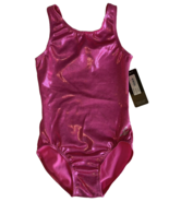 Leo Girls Foil Tank Dance Leotard, Size Large (12-14) Pink NEW - $259.13 MXN