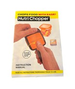 Nutrition Chopper Chops Food With Ease Complete With 3 Blades Container ... - £6.75 GBP