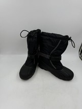 Sorel Flurry Black Lined Winter Snow Boots NY1885-016 Youth size 6 - £19.33 GBP