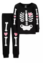 Baby Carter's 2 Piece Glow in the Dark Halloween Skeleton Pajamas 18 Months - $19.99