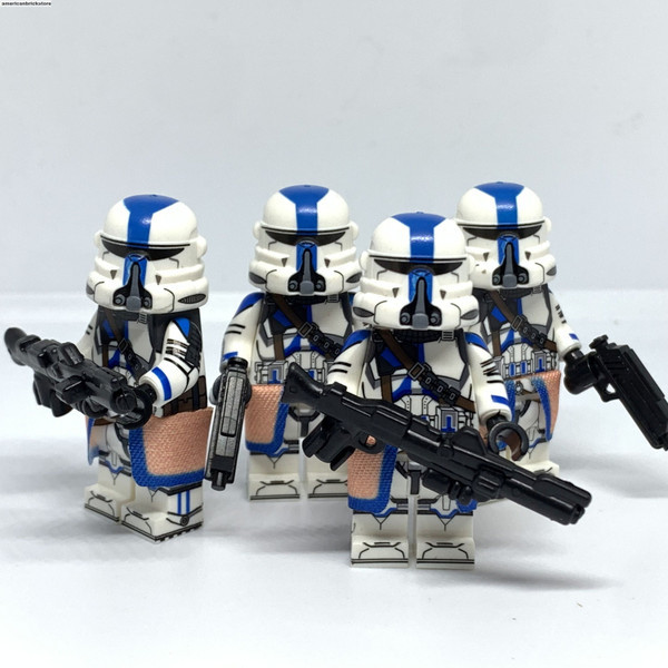501St Airborne Trooper Star Wars Clone Trooper Custom Minifigures - $37.85