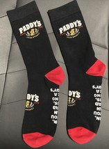 Paddy’s Irish Whiskey Black &amp; Red Mid-Calf Socks One Size Fits Most. Uni... - $5.54