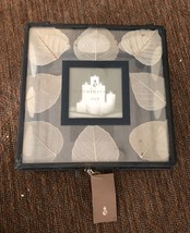 Illuminations Beveled Glass Ghost Leaf Trinket/Jewelry Storage Box 8&quot;x8&quot;x4&quot; NWT - £31.97 GBP