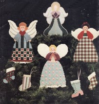 Plastic Canvas Heavenly Angel Tree Top Centerpiece Matching Ornament Pattern - £8.78 GBP