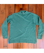 PETER MILLAR Mock Neck Sweater Mens XL Long Sleeve Golf 100% Cotton Pull... - £17.08 GBP