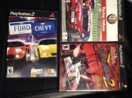 Set Of 2 Ford Vs. Chevy +Ihra Drag Racing 2+ Alfa Romero (Playstation 2 PS2) - £10.27 GBP