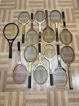 Vintage Tennis Racquets Lot Spalding Wall Art Man Cave Decor Restaurant Racket - £156.93 GBP