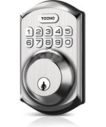 Keyless Entry Deadbolt with Keypad, Auto-Lock, and One-Time PIN, Battery... - $48.74