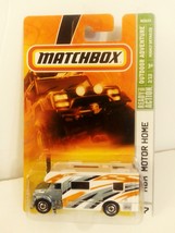 Matchbox 2008 #77 White &amp; Silver MBX Motor Home Outdoor Adventure Mint O... - $11.99