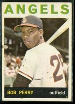 Vintage 1964 Topps Baseball Trading Card #48 Bob Perry La Angels Outfield - £6.72 GBP