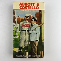 Abbott &amp; Costello: Vol 1 Who&#39;s On First VHS Video Tape - £7.77 GBP