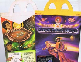 ORIGINAL Vintage 1979 McDonald&#39;s Star Trek Happy Meal Box - £19.60 GBP