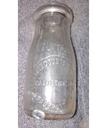 Stephenson County COOP Freeport, ILLINOIS Embossed Half Pint Milk Bottle - £29.33 GBP