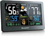 Weather Station Forecast Large Color Display Screen Wireless Sensor Temp... - $68.28