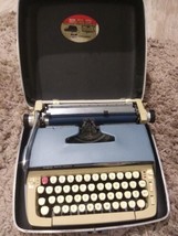 vintage Smith Corona Galaxie II Portable Manual Typewriter with Hard Case - $60.78