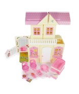 Vtg 1999 Barbie Kelly Yellow Pop Up Playhouse Doll House Toys Swing 2203... - $47.99