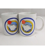 Vintage Set Of 2 M/S Starward Ship 4&quot; Coffee Cup - $16.82