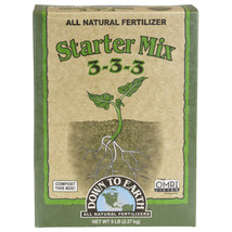 Down To Earth Starter Mix All Natural Fertilizer Organic 3-3-3 5 Lb - $39.99