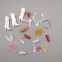 Vintage  Barbie Shoes Lot Hong Kong Philippines Taiwan White Red Orange ... - $29.01 CAD