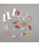 Vintage  Barbie Shoes Lot Hong Kong Philippines Taiwan White Red Orange ... - $29.01 CAD