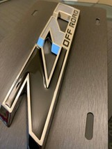 Custom Z71 4×4 Off Road 3D License Plate New Brush Gray Tahoe Silverado ... - $84.99
