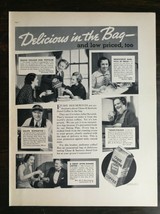 Vintage 1937 Chase and Sanborn Coffee Full Page Original Ad 721 - $6.64