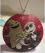 Nightmare Before Christmas Mini Hanging Wooden Ornament set of 2 - $14.87