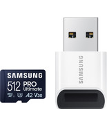 SAMSUNG PRO Ultimate + Reader 512GB microSDXC Memory Card, Up-to 200 MB/... - $148.99