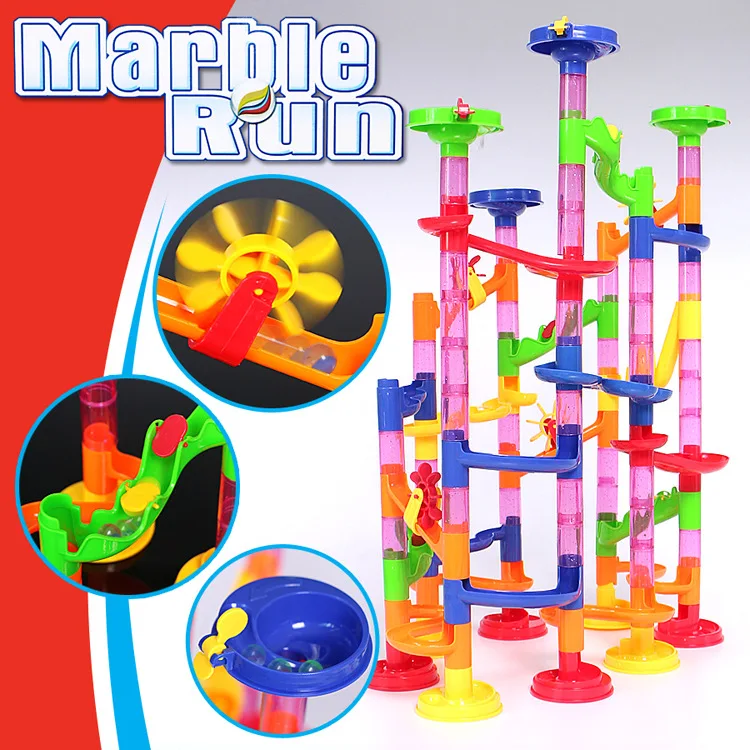 Duplo 105PCS Marble Run Ball Track Game Assemble Rolling Slide Fidget To... - £14.71 GBP+