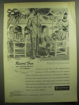 1946 Hickey-Freeman Sports Jacket Ad - Resort Fun has already begun in Florida - £14.48 GBP