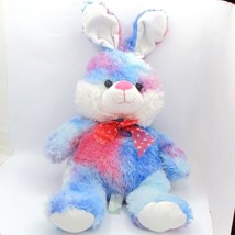 Hommerbest Tie Dye Plush Easter Bunny 20&quot; Polka Dot Bow Soft Lovey &amp; Cud... - $185.83 MXN