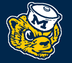 University of Michigan Biff The Wolverine Mens 1/4 Zip Sweatshirt XS-4XL... - $37.86+