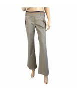 Anthropolgie Taikonhu Khaki Wide Leg Cotton Twill Trousers Size 6 - $44.88