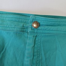 Christopher & Banks RN#63823 Women's Green Cotton Blend Denim Skort Size 14 image 11