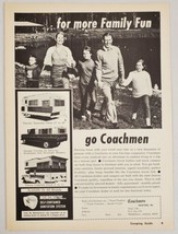 1968 Print Ad Coachmen Travel Trailers,Pickup Truck Campers Middlebury,Indiana - £12.41 GBP