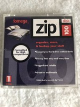 Iomega Zip Disk 100 ,Organize,move Your Stuff. Formatted For IBM Compatibles - £8.14 GBP