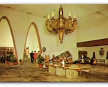Interior Hall Hotel Camino Juarez Mexico UNP Chrome Postcard S7 - $4.90