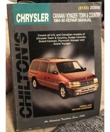Chilton (8155) Chrysler 1984-1995 Caravan Voyager Town Country Repair Ma... - £7.75 GBP