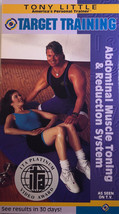 Tony Little-Target Training: Abdominal Muscle Toning &amp; Reduction System VHS 1993 - £9.44 GBP
