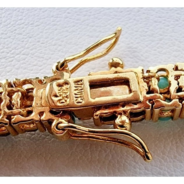 Joan Rivers 925 Sterling Silver Gold Plated Amethyst And Turquoise Bracelet At Item image 10