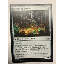 MTG Magic The Gathering Gleaming Barrier Artifact Creature Wall Card Rivals of I - £5.77 GBP