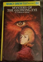 Vintage Nancy Drew #51 Hard Cover Book Mystery Of The Glowing Eye - £6.39 GBP