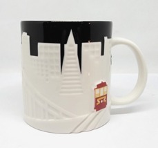 2012 Starbucks Coffee Cup Mug San Francisco Skyline Collectors Series 3D Texture - £21.89 GBP