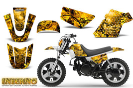 YAMAHA PW50 CREATORX GRAPHICS KIT DECALS INFERNO YELLOW - $108.85