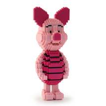 Piglet (Winnie the Pooh) Brick Sculpture (JEKCA Lego Brick) DIY Kit - $70.00