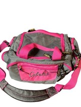 Cabelas Pink /Gray 15” Hiking Camping Duffle Bag ~ Women Gym Overnight Yoga - £23.70 GBP