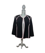 Jones Studio Separates Women&#39;s Plus Black and Pink Open Blazer Jacket Si... - $19.80